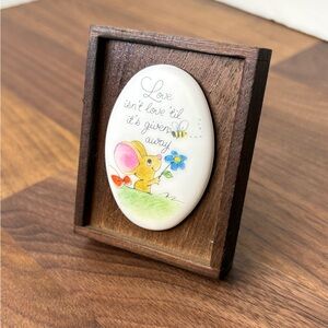 Hallmark ceramic love small frame